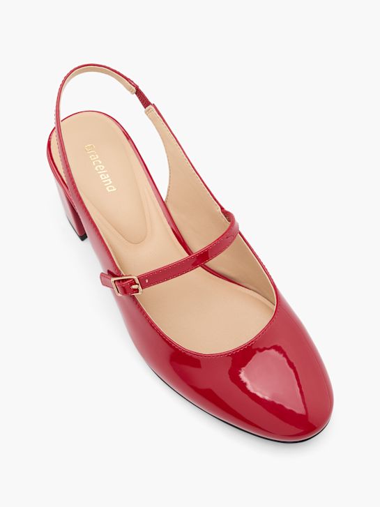 Graceland Slingback heel Red 88353 2