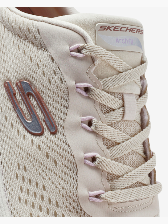 Skechers Bağcıksız Ayakkabı Bej 76092 6