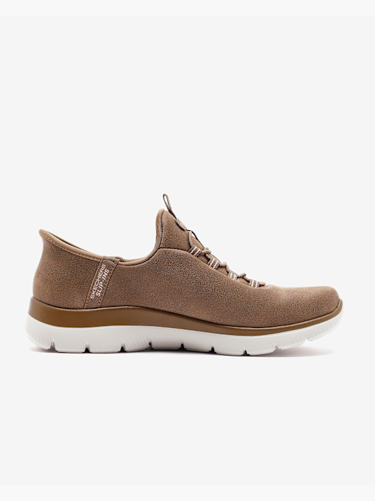 Skechers Bağcıksız Ayakkabı Kahverengi 76117 1