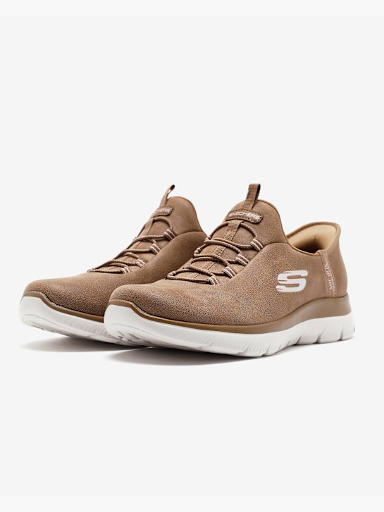 Skechers Bağcıksız Ayakkabı Kahverengi 76117 4