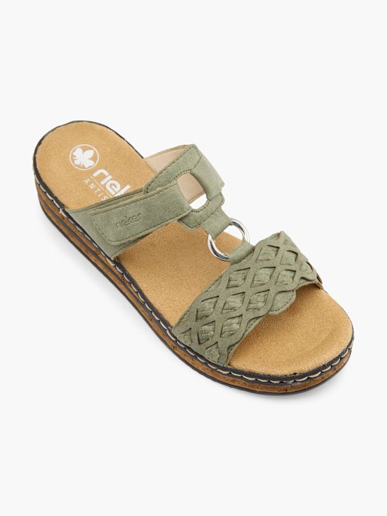 Rieker Flache Pantolette Grün 76609 2