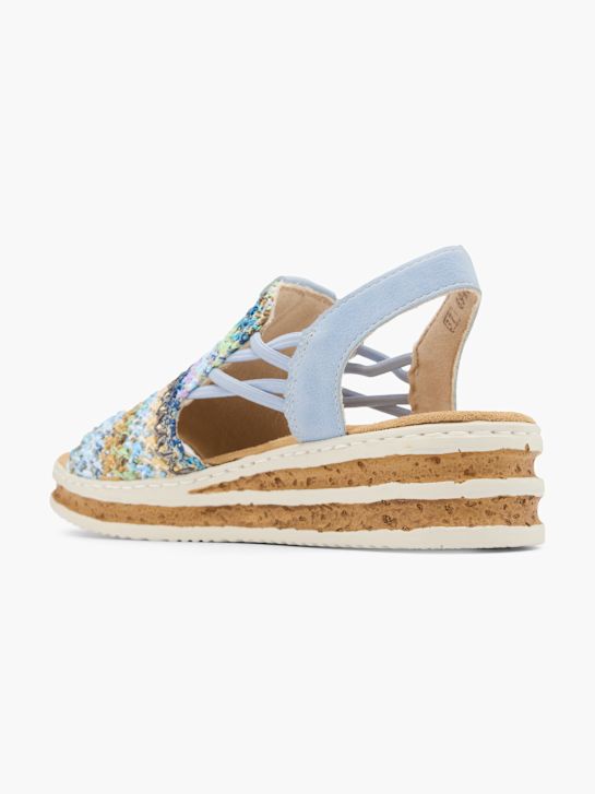 Rieker Sandales à talons Bleu 76613 3