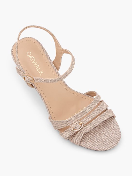 Catwalk Sandalo con tacco Beige 77186 2