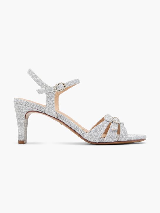 Catwalk Sandalo con tacco Argento 77187 1