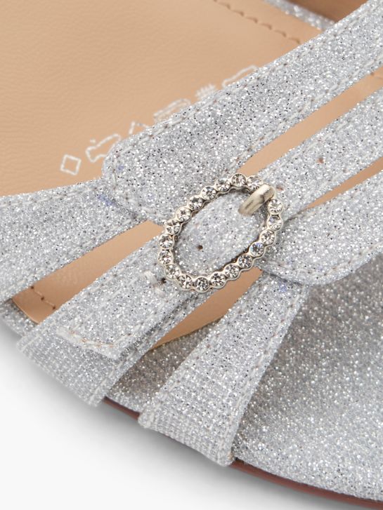 Catwalk Sandalo con tacco Argento 77187 5