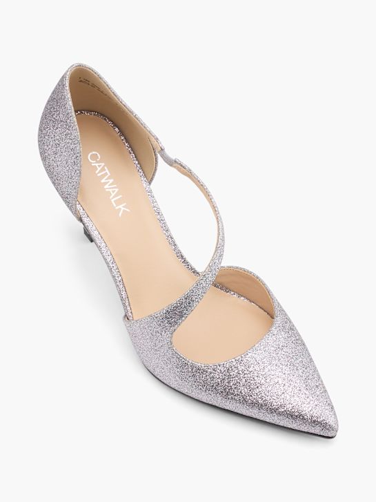 Catwalk Sapato de salto com fivela Prata 78434 2