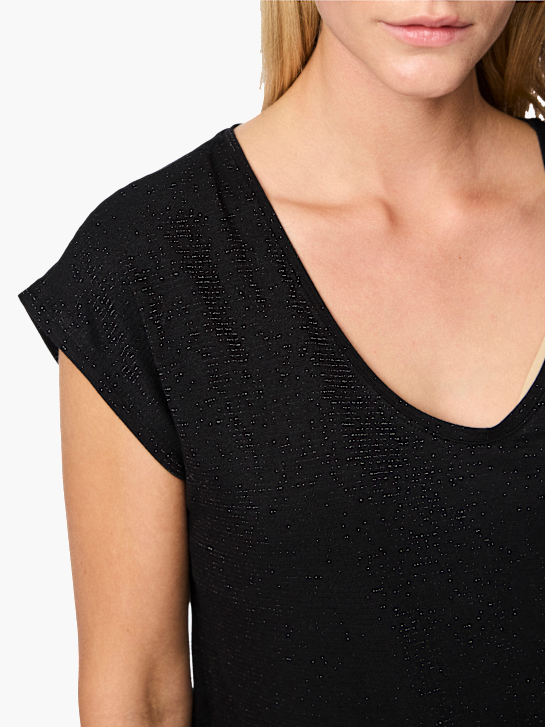 PIECES Tee-shirt Noir 78545 5