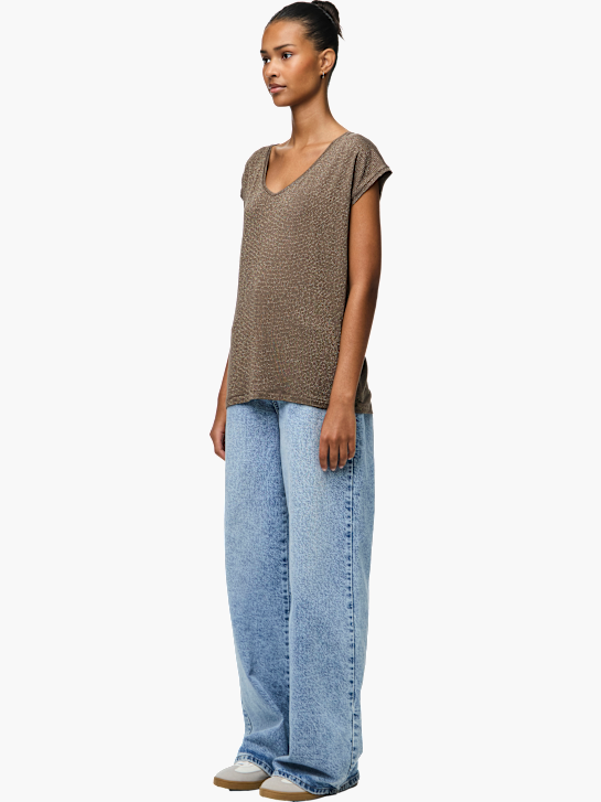 PIECES T-Shirt Braun 78544 3