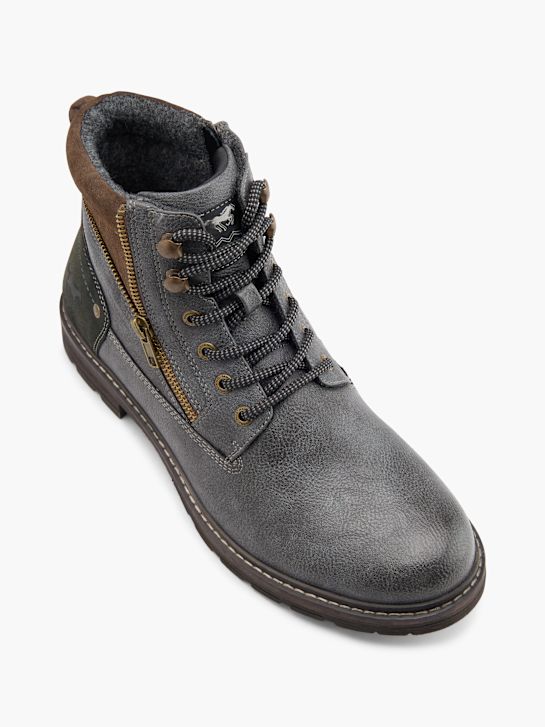 Mustang Schnürstiefelette Grau 79193 2