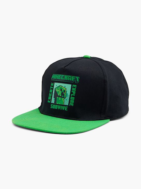 Minecraft Baseballcap – Grüne Basecap Mit Minecraft-Logo, Verstellbar (Größe 54)