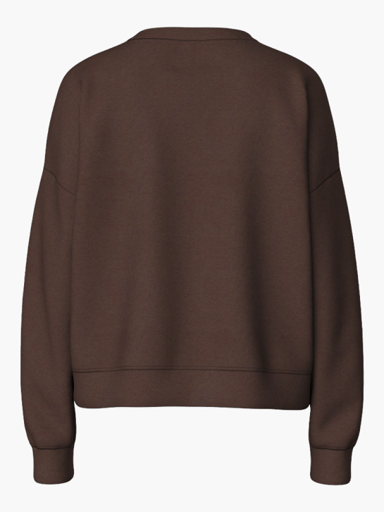PIECES Sweat Marron 79937 2