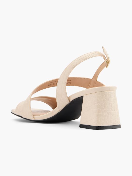 Catwalk Décolleté con cinturino Crema 80174 3