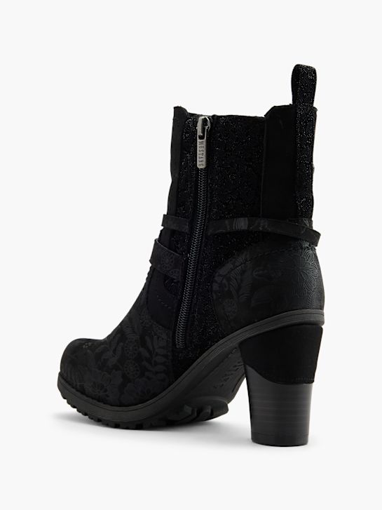 Mustang Stiefelette Schwarz 80450 3