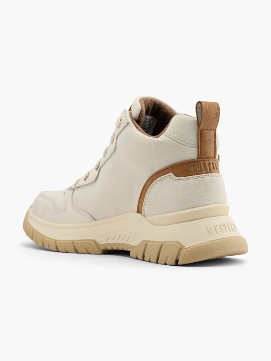Mustang Bottes à lacets Crème 80562 3
