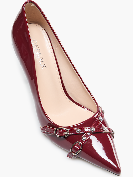Catwalk Topuklu Ayakkabı Bordo 80584 2