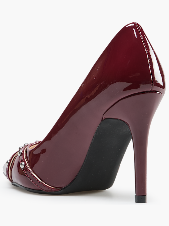Catwalk Topuklu Ayakkabı Bordo 80584 3