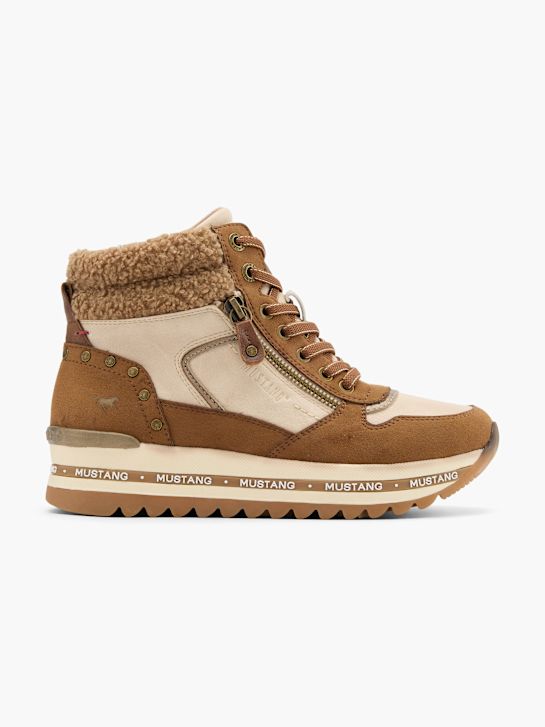 Mustang Hoher Sneaker Braun 80637 1