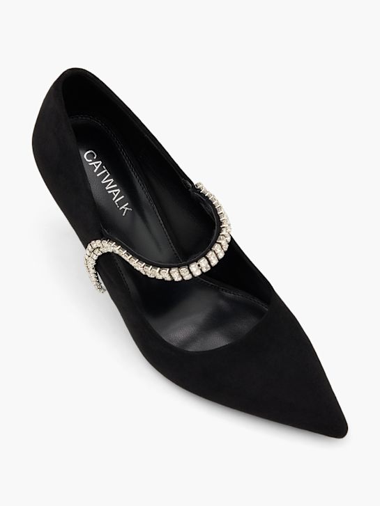 Catwalk Aukštakulniai su dirželiu Juoda 81561 2