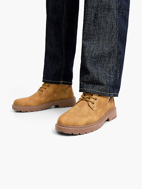 JACK & JONES Botki sznurowane Brązowy 96377 6
