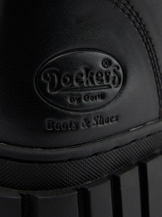 Dockers Čizme na pertlanje Crna 96497 5