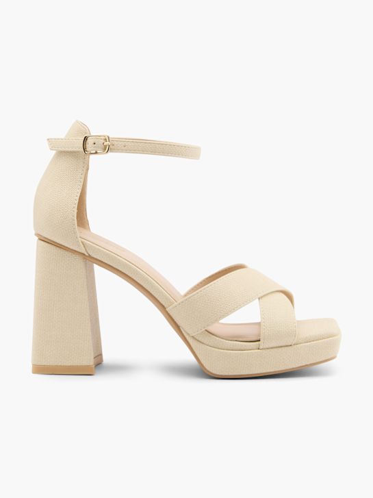 Graceland Sandalias de tacón Beige 97633 1