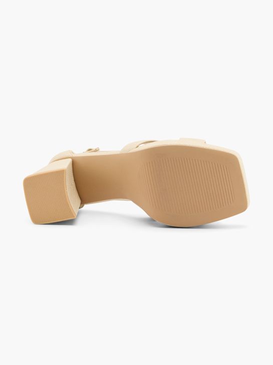 Graceland Sandalias de tacón Beige 97633 4