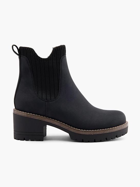 Graceland Stivaletto chelsea con tacco Nero 97776 1