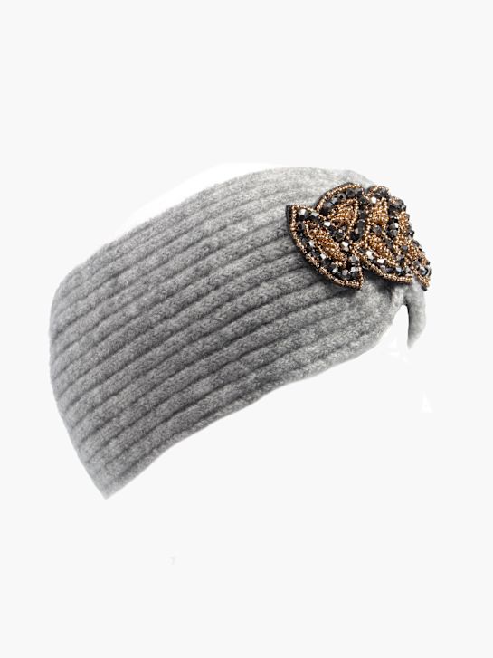 PIECES Headband Grey 98666 2