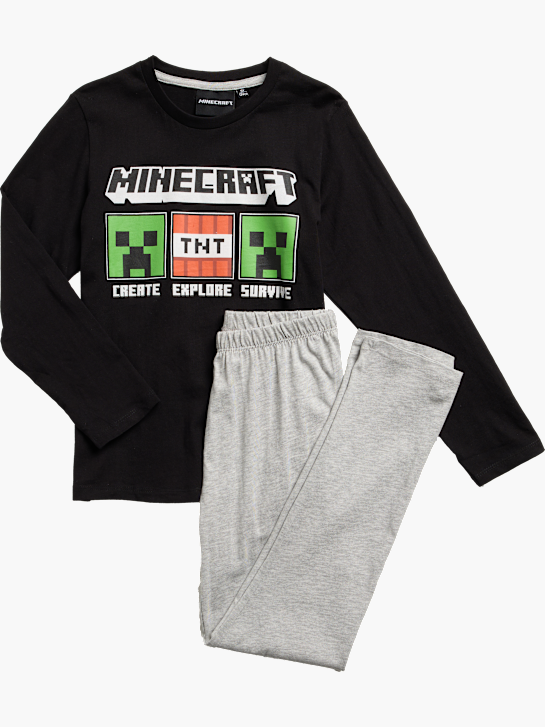 Minecraft Nachtwäsche Grau 98686 1