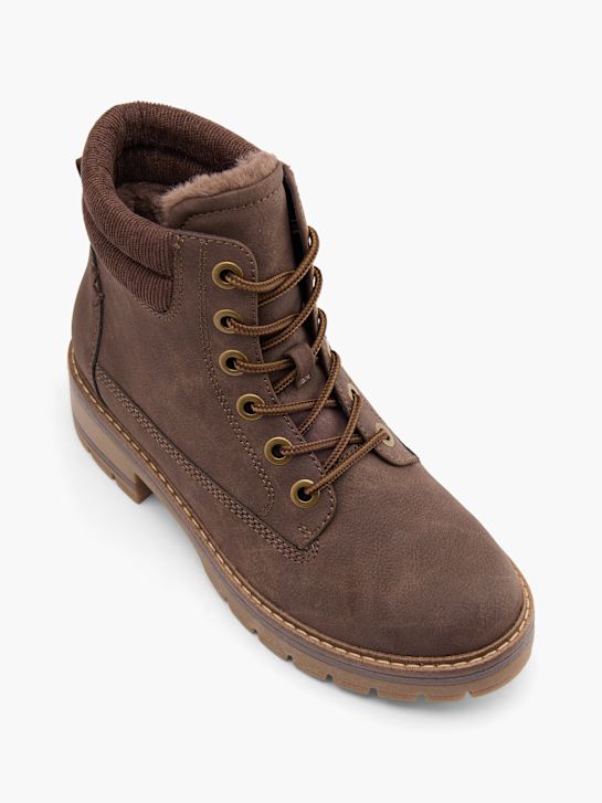 Graceland Bottes à lacets Marron 100883 2