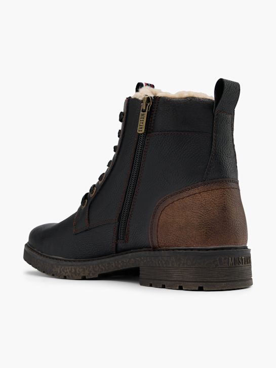 Mustang Bottes à lacets Noir 101260 3