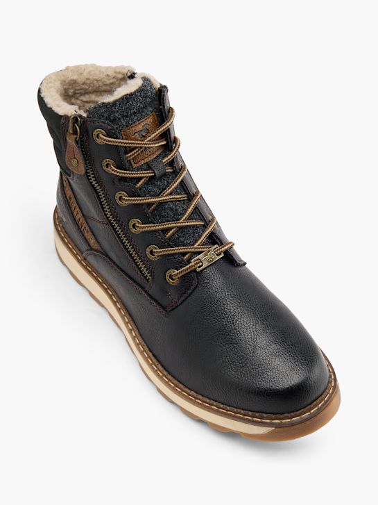 Mustang Schnürboots Schwarz 101261 2