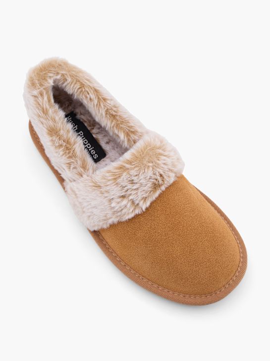 Hush Puppies Plush slipper Beige 101602 2