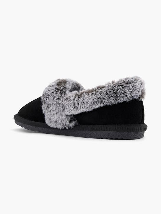 Hush Puppies Plush slipper Black 101603 3