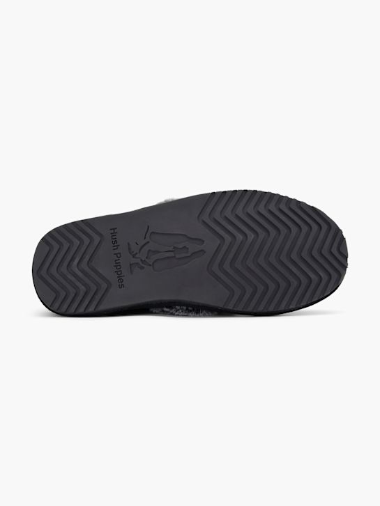 Hush Puppies Plush slipper Black 101603 4