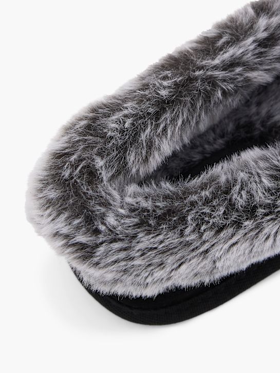 Hush Puppies Plush slipper Black 101603 6
