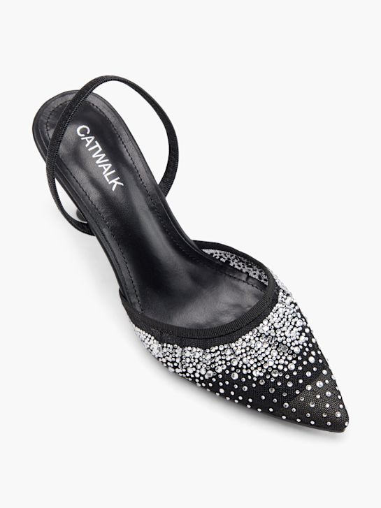 Catwalk Slingback heel Black 102010 2