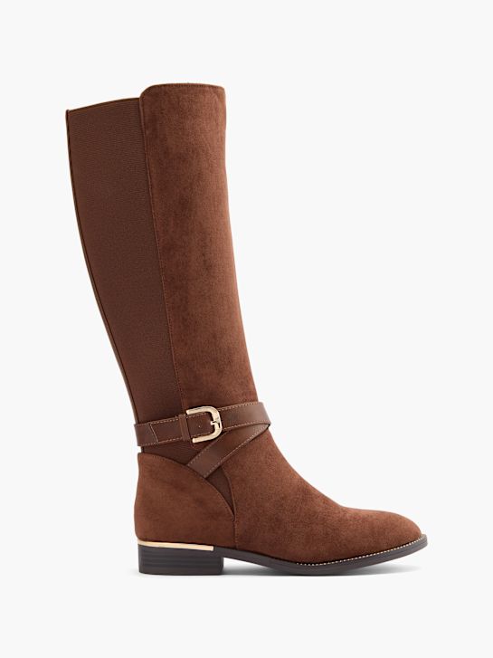 Graceland Knee high boot Brown 102188 1