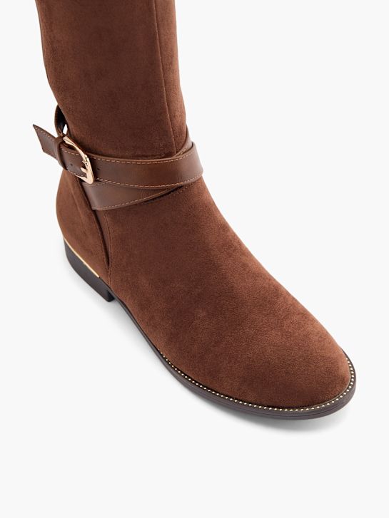 Graceland Knee high boot Brown 102188 2