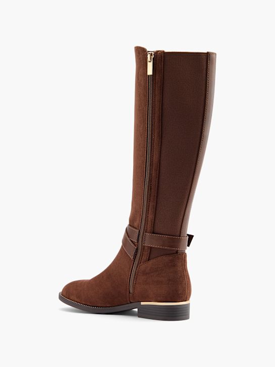 Graceland Knee high boot Brown 102188 3