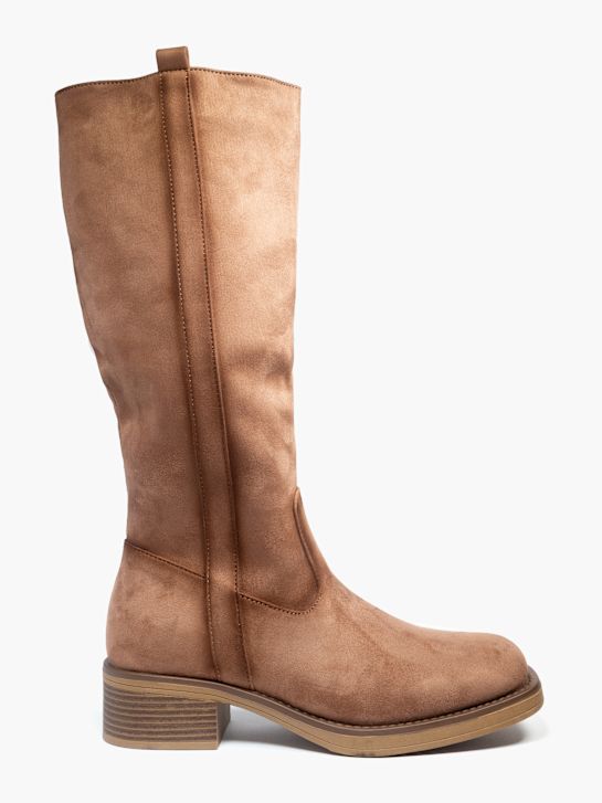 Graceland Knee high boot Taupe 102983 1