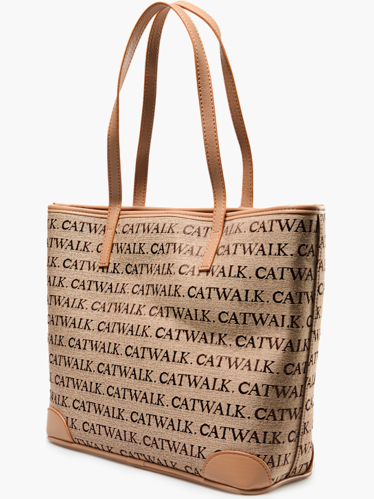 Catwalk Alışveriş Çantası Gri-kahverengi 103500 3