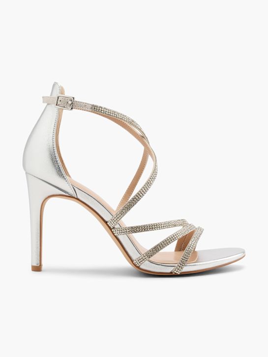 Catwalk Sandalo con tacco Argento 106172 1