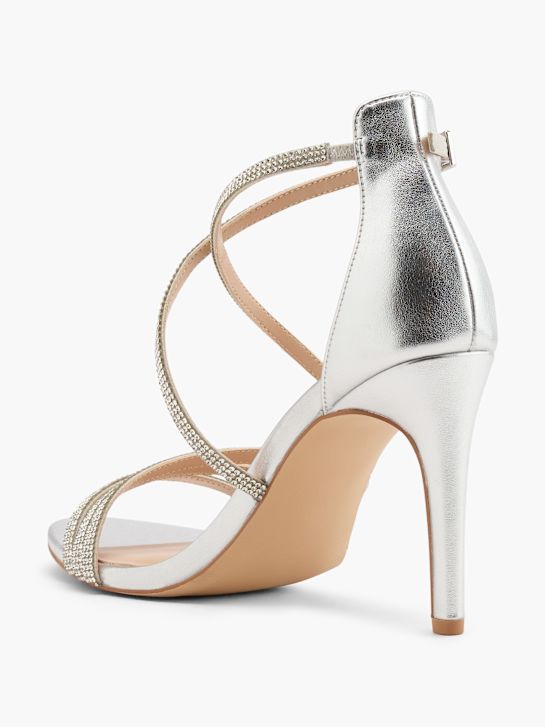 Catwalk Sandalo con tacco Argento 106172 3
