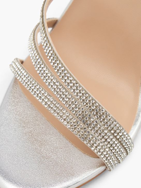 Catwalk Sandalo con tacco Argento 106172 5