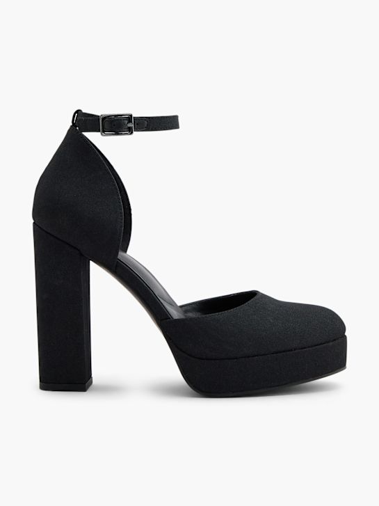 Graceland Strapped heel Black 110831 1