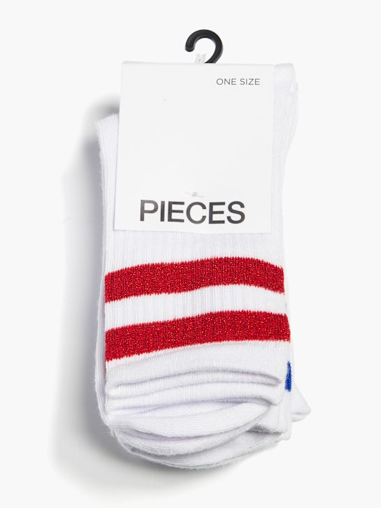PIECES Socks White 110845 1
