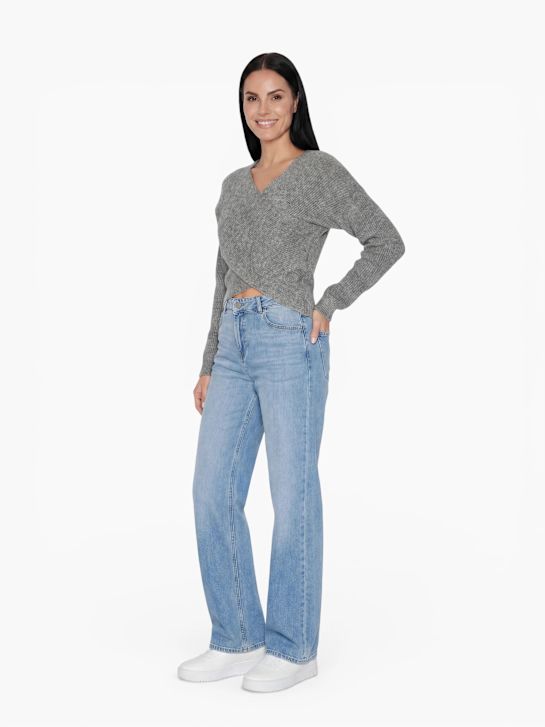 PIECES Strickpullover Grau 122707 3