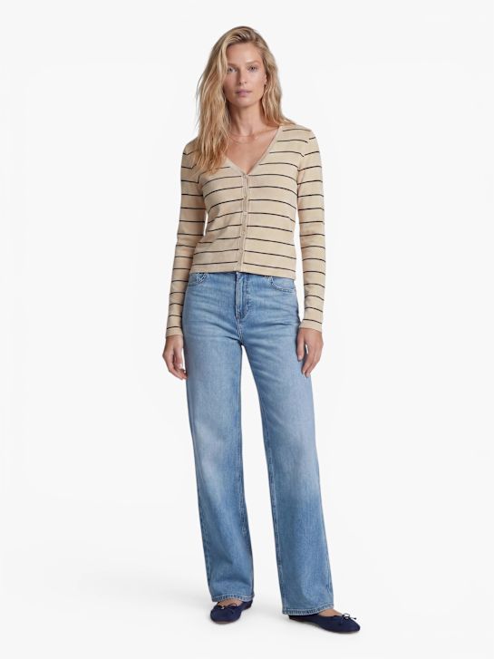 PIECES Pull en mailles Beige 122783 2