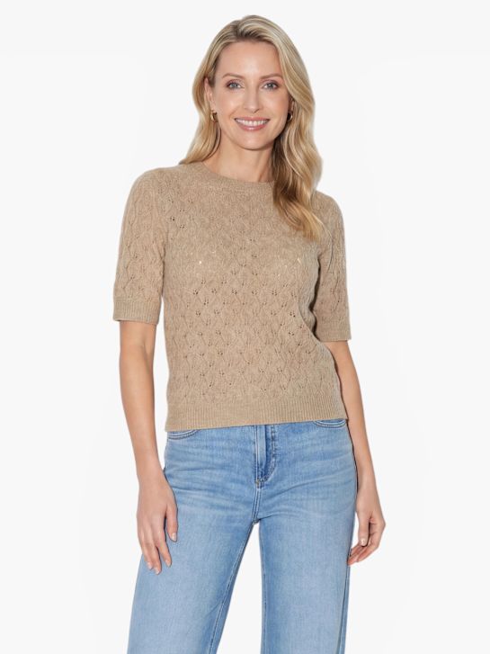 PIECES T-Shirt Szarobrązowy 122795 4
